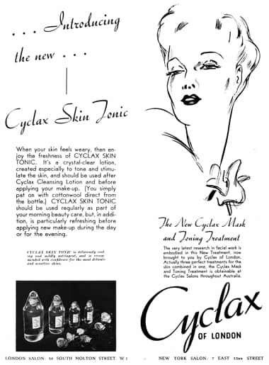 1939 Cyclax Skin Tonic