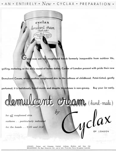 1941 Cyclax Demulcent Cream