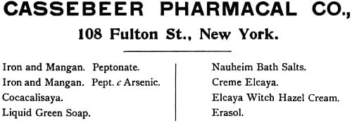 1902 Cassebeer Pharmacal