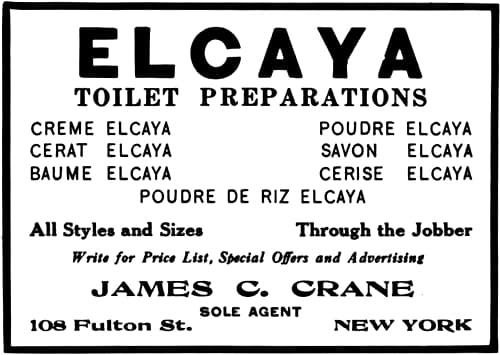 1915 Elcaya Toilet Preparations