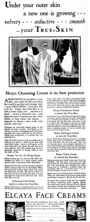 1928 Elcaya face creams