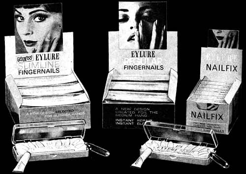 1964 Eylure Slim Line Fingernails, Regular Fingernails and Nailfix