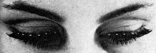 1966 Jewelled Fur Eyelashes