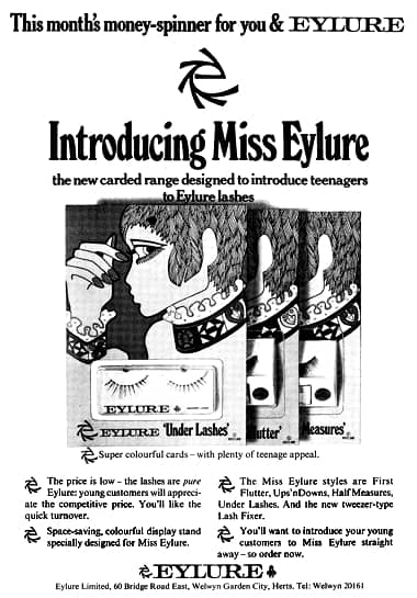1968 Trade promotion for Miss Eylure