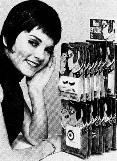 1969 Miss Eylure display stand