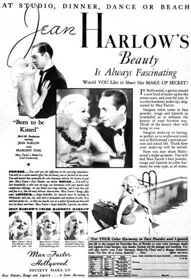 1934 Max Factor Society Make-up