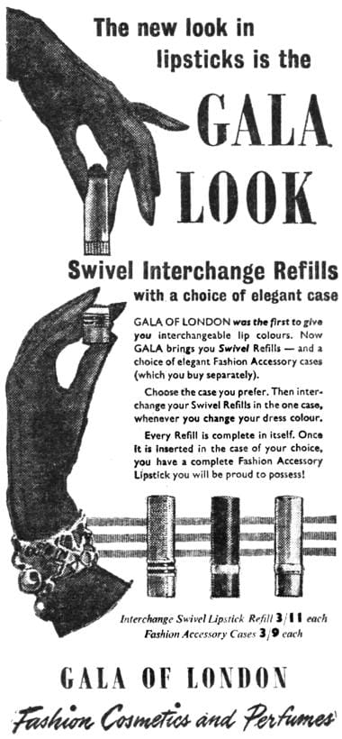 1956 Gala Interchange Lipstick refills