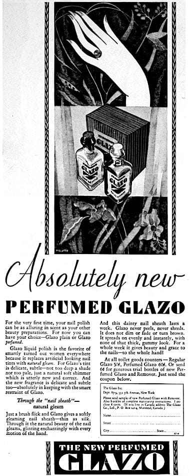 1929 Glazo Perfumed Nail Polish