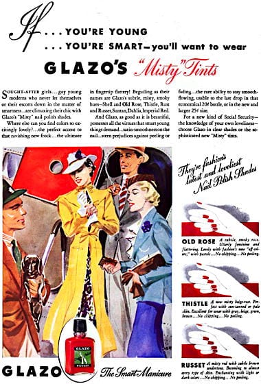1936 Glazo Misty Tints