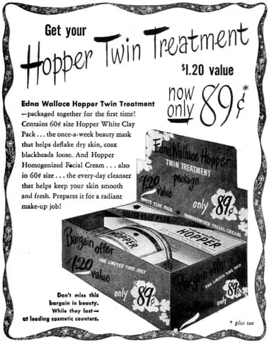 1946 Edna Wallace Hopper Twin Treatment