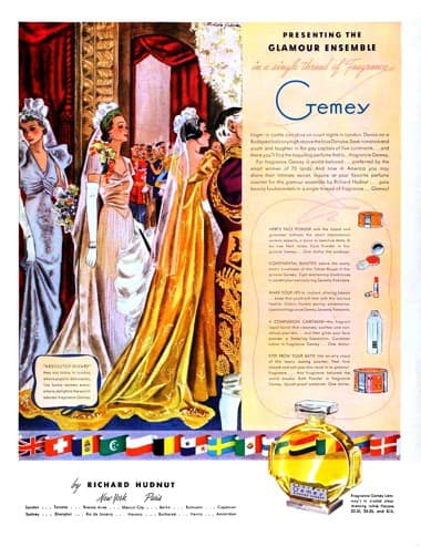 1937 Gemey Perfume by Richard Hudnut