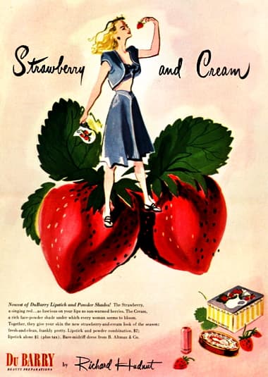 1945 Du Barry Strawberry and Cream