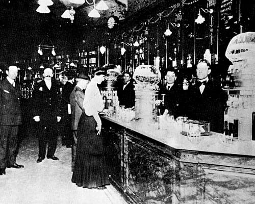 Interior of the Hudnut Pharmacy