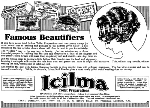 1915 Icilma famous beautifiers
