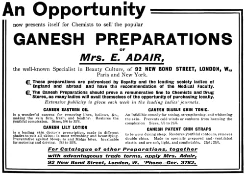 1914 Eleanor Adair industry advertisement