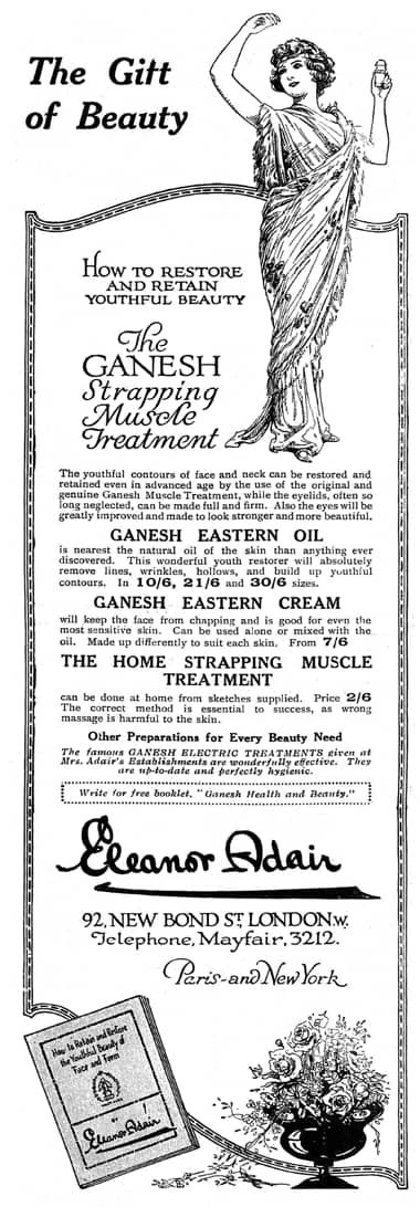 1923 Eleanor Adair Ganesh Strapping Muscle Treatment