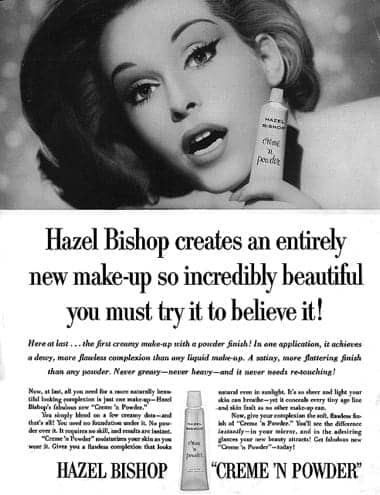 1962 <b>Hazel Bishop</b> Creme N Powder - 1962-hazel-bishop