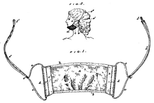 1902 Drawing for a chin strap