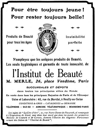1913 Institut de Beaute