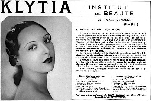 1937 Klytia recommendations for producing a romantic look