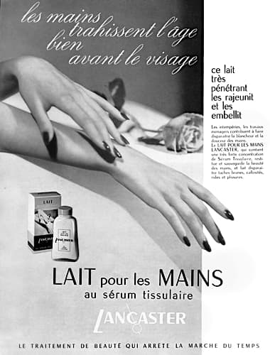 1963 Lancaster Lait Pour Les Mains