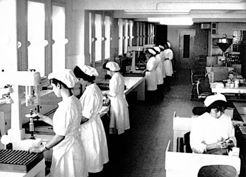 Production line in the Lancaster factory