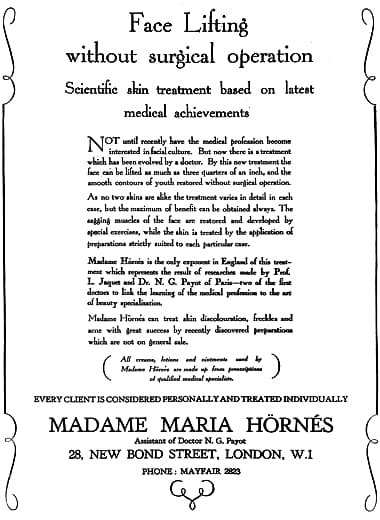 1928 Maria Hornes salon London