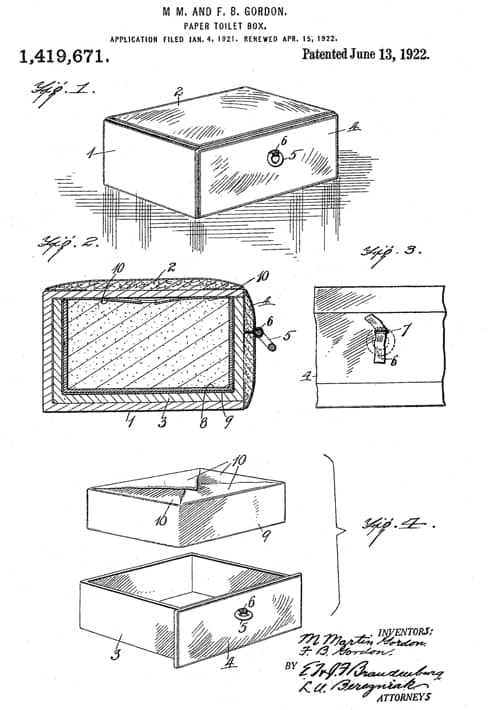 1922 Designs for a powder box