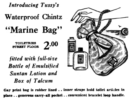1935 Tussy Marine Bag