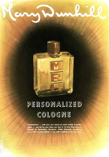1945 Mary Dunhill Personalized Cologne