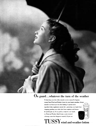 1947 Tussy Wind and Weather Lotion