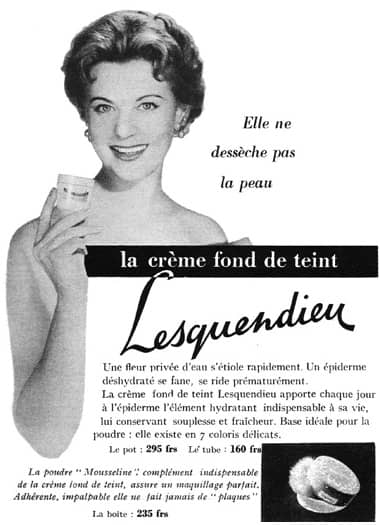 1954 Lesquendieu creme fond de teint