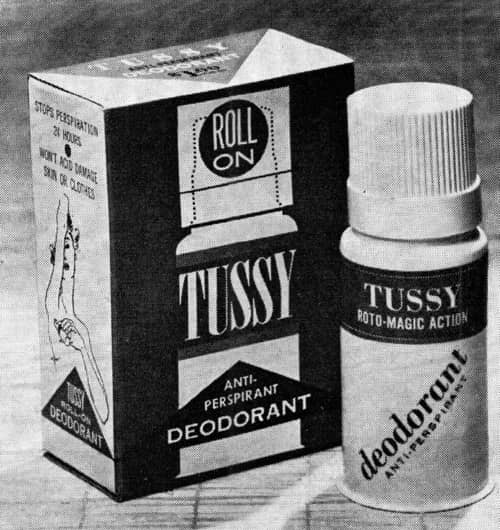 1958 Tussy Roto-Magic roll on deodorant
