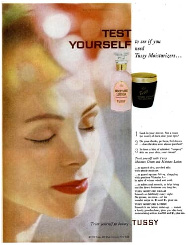 1959 Tussy Moisture Cream and Lotion