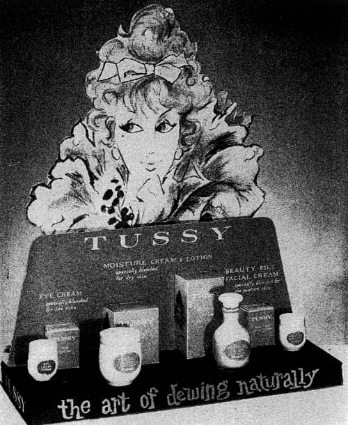 1960 Tussy display