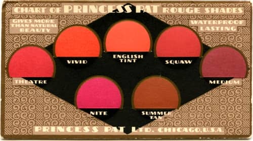 Princess Pat rouge shades