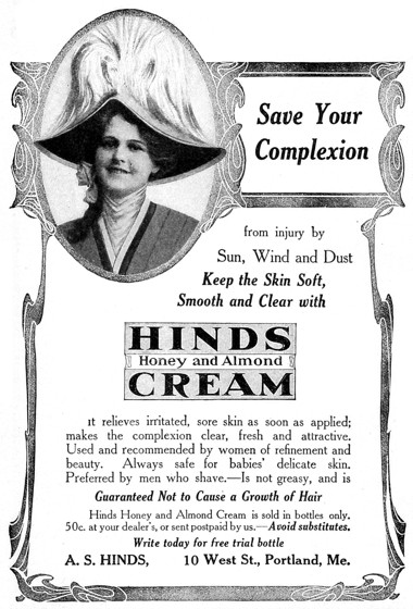 1910 Hinds Honey and Almond Cream