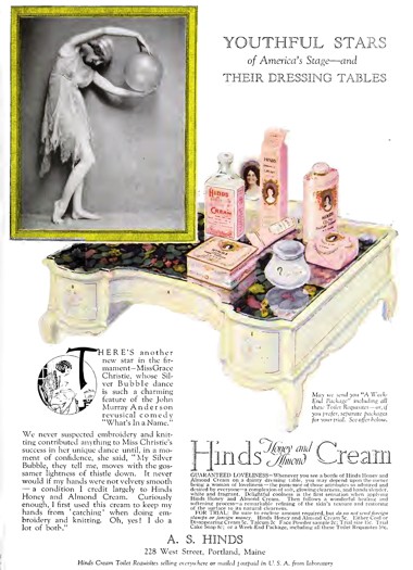 1920 Hinds Honey and Almond Cream