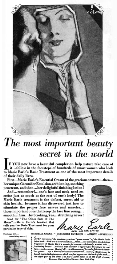 1928 Marie Earle Essential Cream