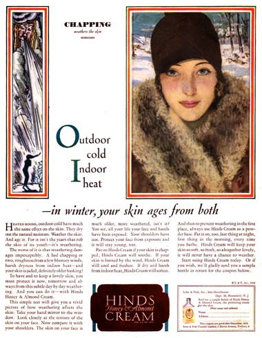 1928 Hinds Honey and Almond Liquid Cream skin protectant