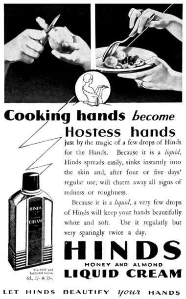 1934 Hinds Honey and Almond Liquid Cream