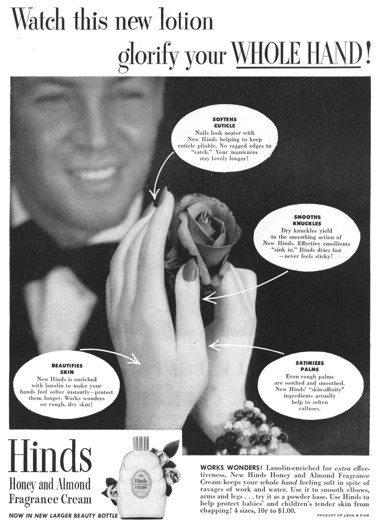 1949 Hinds Honey and Almond Fragrance Cream
