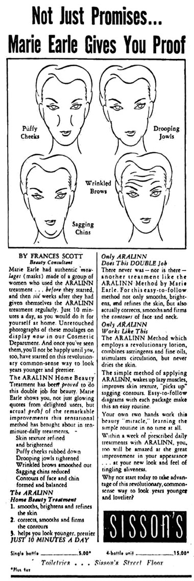 1952 Marie Earle Aralinn Lotion