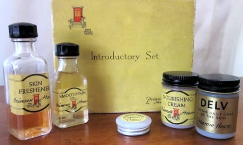 Products from a 1930s Primrose House Introductory Set