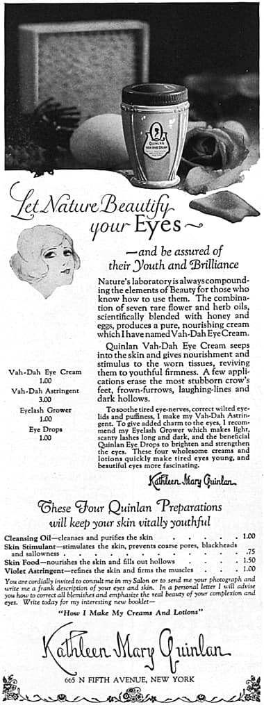 1924 Kathleen Mary Quinlan Eye Treatments