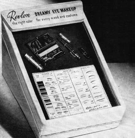 1951 Revlon display stand for Dreamy Eye Make-up