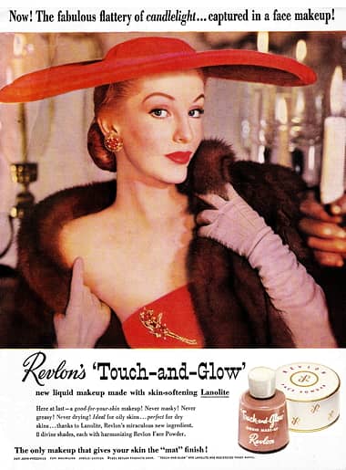 1951 Touch-and-Glow Liquid Make-up and Revlon Face Powder