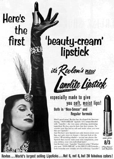 1955 Revlon Lanolite Lipstick