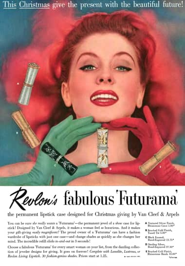 1956 Revlon Futurama lipstick cases