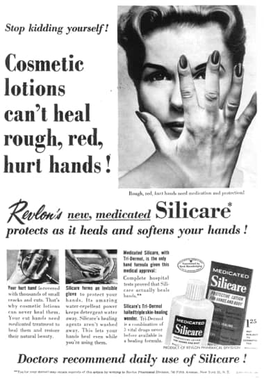 1956 Revlon Silicare lotion